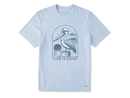 Life is Good Men's Crusher Lite Tee - Pelican