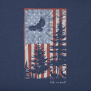 Life is Good Men's Crusher-LITE Tank - Pine Tree Flag