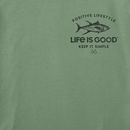 Life is Good Men's Crusher-LITE Tank - Positive Lifestyle Tuna Fish