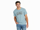Life is Good Men's Slim Fit Slub Tee - Crafty Trout
