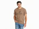 Life is Good Men's Textured Slub Tee - Art of Optimism Buck