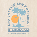 Life is Good Men's Slim Fit Slub Tee - Life Isn't Easy Palms