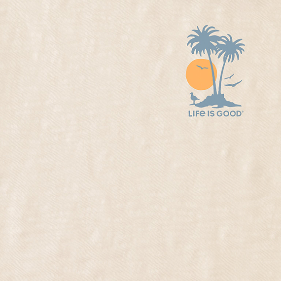 Life is Good Men's Slim Fit Slub Tee - Life Isn't Easy Palms