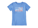 Life is Good Women's Crusher Tee - Flower Flag
