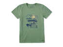 Life is Good Women's Crusher Tee - Dock Sunset