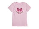 Life is Good Women's Crusher Tee - Dig It Crab