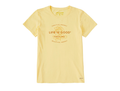 Life is Good Women's Crusher Tee - Beautiful Energy Rose