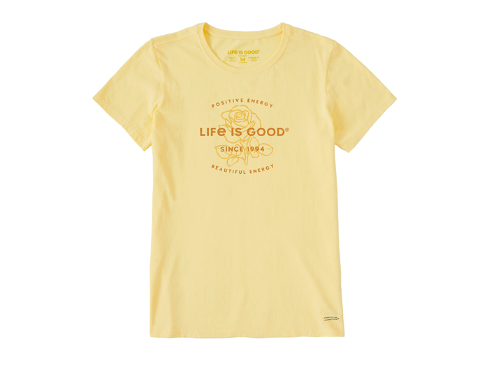 Life is Good Women's Crusher Tee - Beautiful Energy Rose