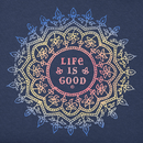 Life is Good Women's Crusher Tee - Antique Mandala