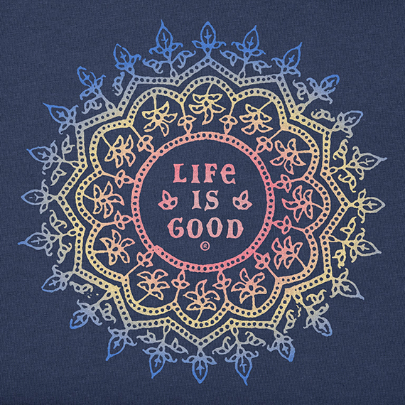 Life is Good Women's Crusher Tee - Antique Mandala