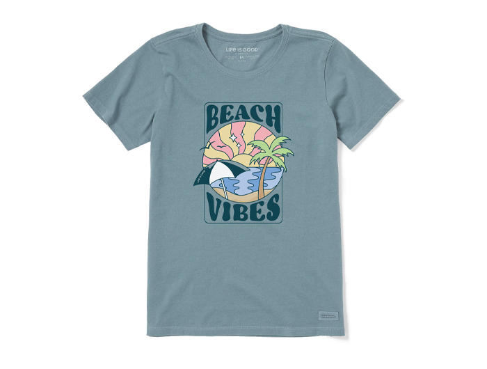 Life is Good Women's Crusher Tee - Beach Vibes