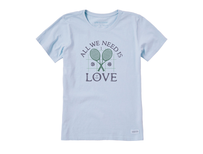 Life is Good Women's Crusher Tee - All We Need Tennis