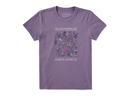 Life is Good Women's Crusher Tee - Wildflowers of North America
