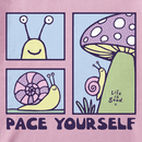 Life is Good Women's Crusher Tee - Pace Yourself Snail
