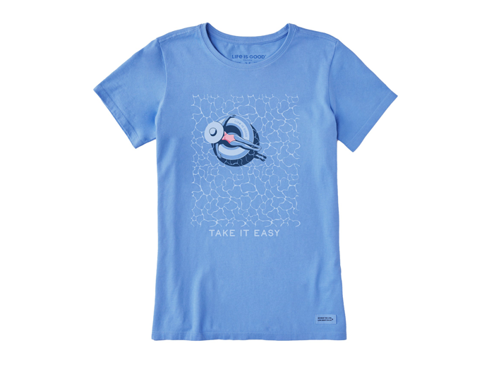 Life is Good Women's Crusher Tee - Take It Easy Poolside