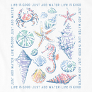 Life is Good Women's Crusher Tee - Just Add Water Shells