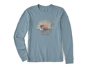 Life is Good Women's Long Sleeve Crusher Tee - Loon