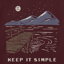 Life is Good Women's Long Sleeve Crusher Tee - Keep It Simple Dock