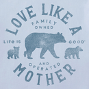 Life is Good Women's Long Sleeve Crusher Tee - Love Like a Mother Bears