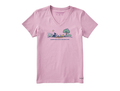 Life is Good Women's Crusher Vee - Vista Jackie Rocket Dirt
