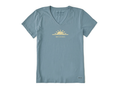 Life is Good Women's Crusher Vee - Vintage Hello Sunshine
