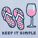 Life is Good Women's Crusher Vee - Keep It Simple Flip Flops