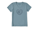 Life is Good Women's Crusher Vee - Angelfish Heart