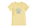 Life is Good Women's Crusher Vee - Matchbook Good Day Sunshine