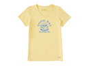 Life is Good Women's Crusher Vee - Matchbook Good Day Sunshine