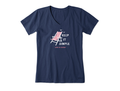 Life is Good Women's Crusher Vee - Keep It Simple Beach Chair