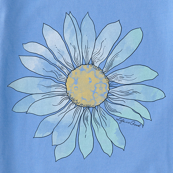 Life is Good Women's Crusher Vee - Breezy Daisy