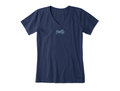 Life is Good Women's Crusher Vee - Mini Sloth