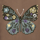 Life is Good Women's Crusher Vee - Life is Good Floral Butterfly