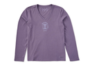 Life is Good Women's Long Sleeve Crusher Vee - Stitch, Please