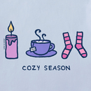 Life is Good Women's Long Sleeve Crusher Vee - Cozy Season