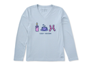 Life is Good Women's Long Sleeve Crusher Vee - Cozy Season