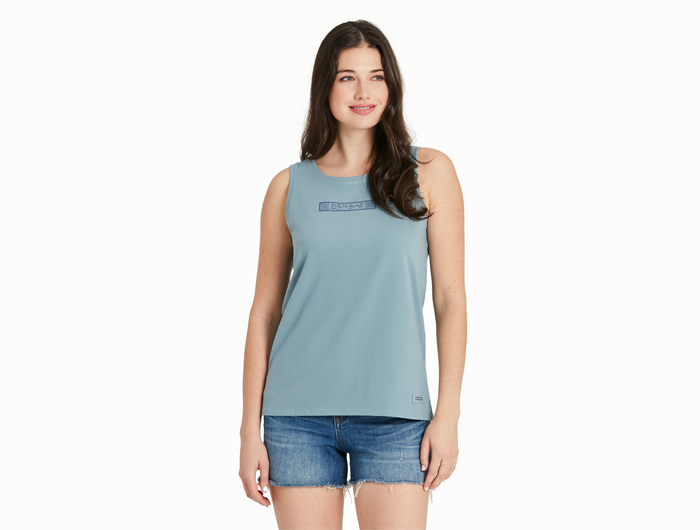 Life is Good Women's Crusher Tank - LIG Sanscript