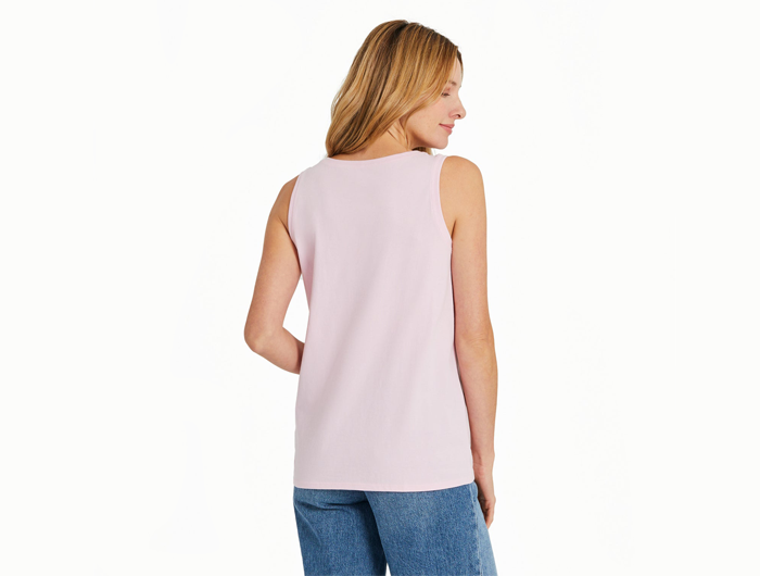 Life is Good Women's Crusher Tank - Crafty Have a Nice Daisy