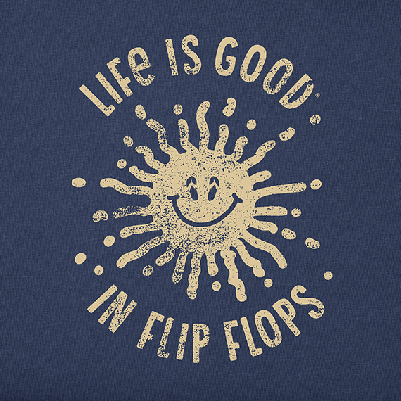 Life is Good Women's Crusher Tank - LIG in Flip Flops Sun