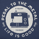 Life is Good Women's Crusher Lite Tee - Pedal to the Metal Sewing