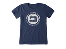Life is Good Women's Crusher Lite Tee - Pedal to the Metal Sewing