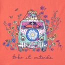Life is Good Women's Crusher Lite Tee - Take It Outside Wildflower Van
