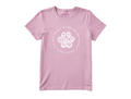 Life is Good Women's Crusher Lite Tee - Best Things Floral Paw