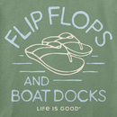 Life is Good Women's Crusher Lite Tee - Flip Flops & Boat Docks