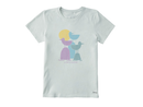 Life is Good Women's Crusher Lite Tee - Life is Good Seagull Trio