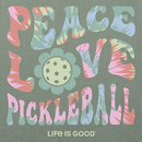 Life is Good Women's Crusher Lite Tee - Tie Dye Pickleball