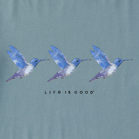 Life Is Good Women's Crusher Lite Vee - Three Hummingbirds