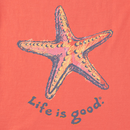 Life Is Good Women's Crusher Lite Vee - Pencily Starfish