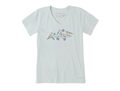 Life Is Good Women's Crusher Lite Vee - Three Birds