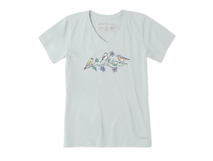 Life Is Good Women's Crusher Lite Vee - Three Birds